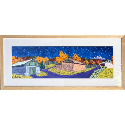 Oil Pastel, Truchas Twinkles